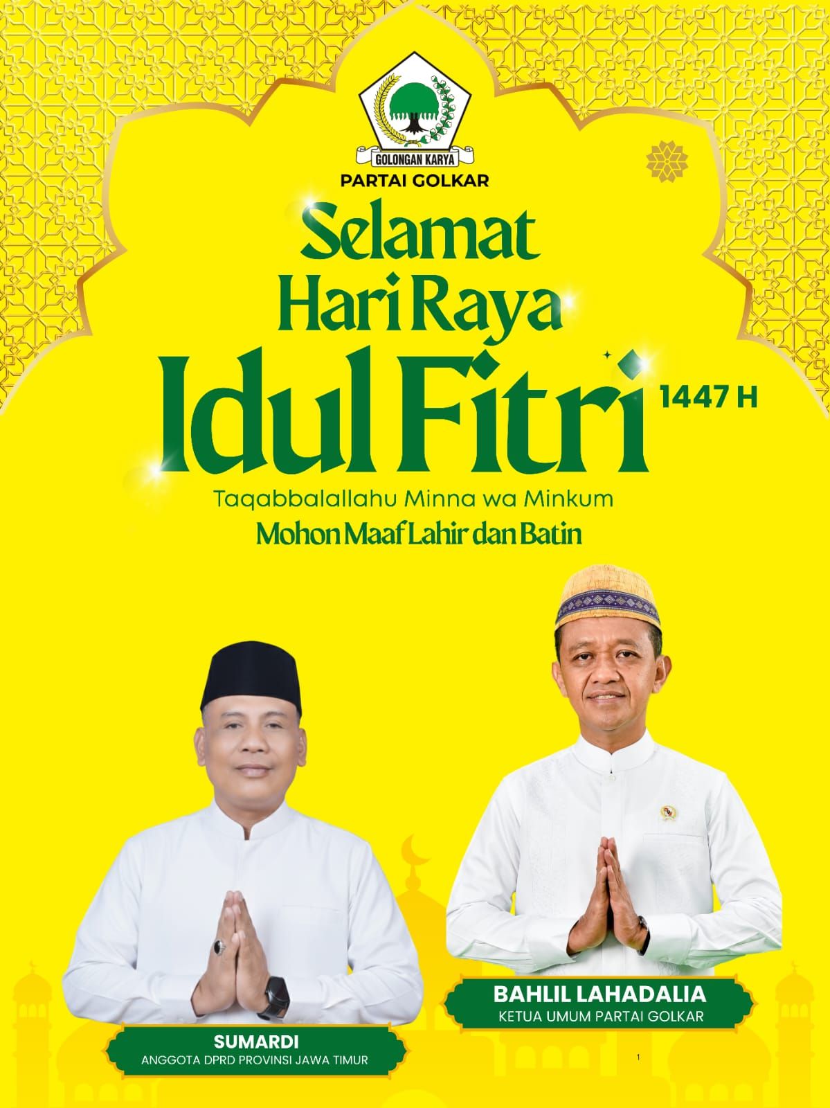 Ucapan Lebaran Sumardi