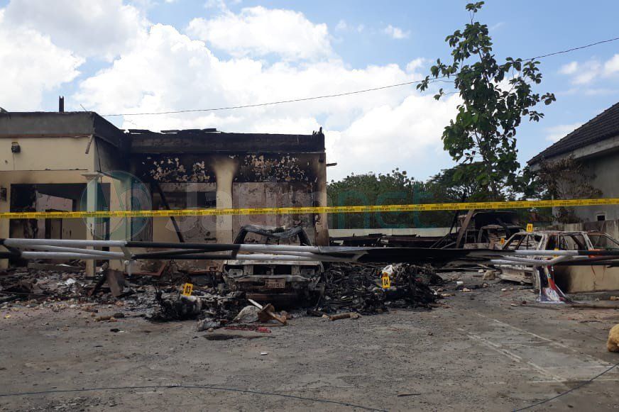 Polisi Selidiki Aksi Pembakaran Mapolsek Tambelangan