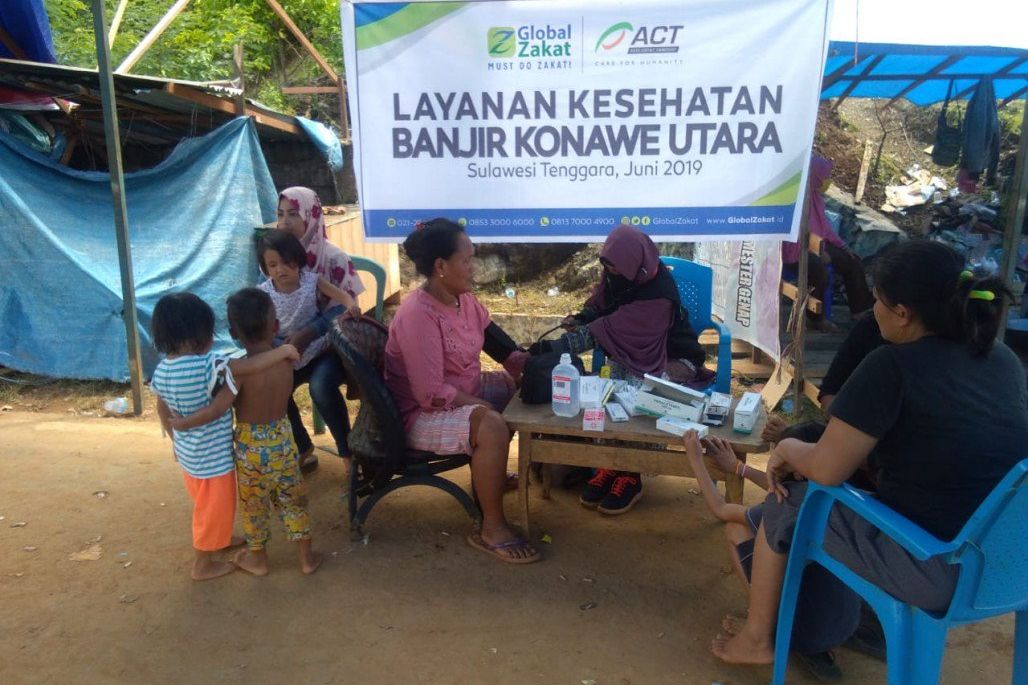 Korban Banjir di Konawe Utara Mulai Keluhkan Kesehatan