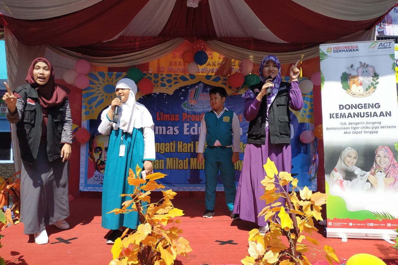 Lewat Tigor Sang Gajah, ACT Ajarkan Nilai Kepedulian pada Siswa SD