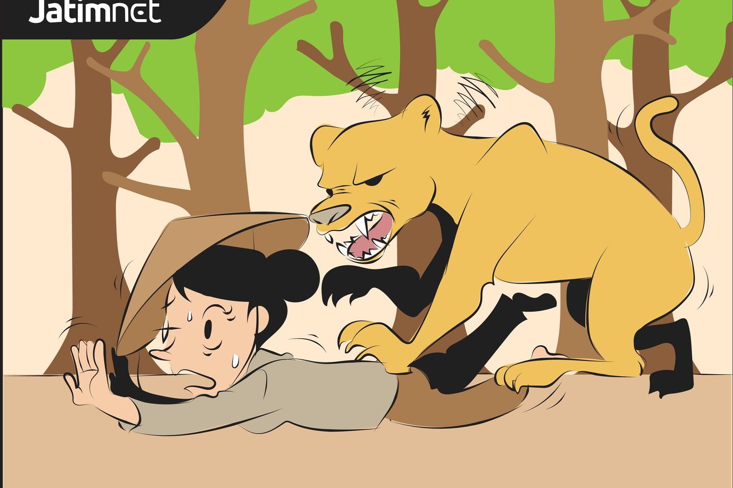 Perempuan Penyadap Karet Tewas Diterkam Harimau