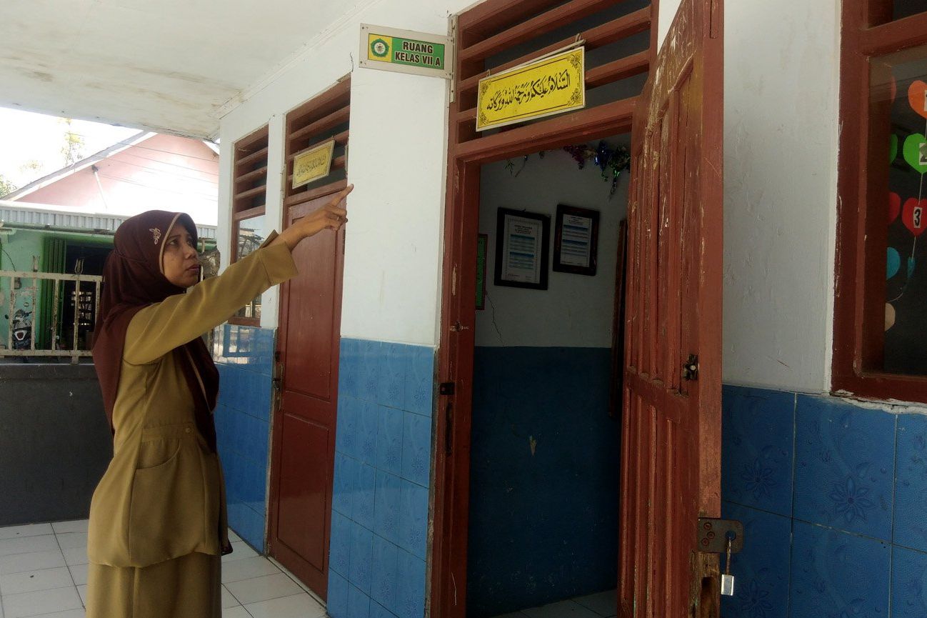 Sekolah MI dan SMP Islam Sabilulrosyad Mojokerto Rusak