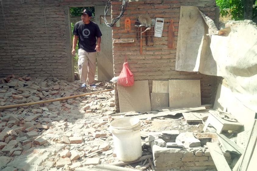 Gempa 10 Detik, Puluhan Rumah di Banyuwangi Rusak dan Dua Orang Luka