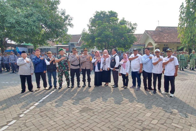 Songsong Pilkada 2024, 157 Satlinmas Dringu Apel Kesiapan Pengamanan