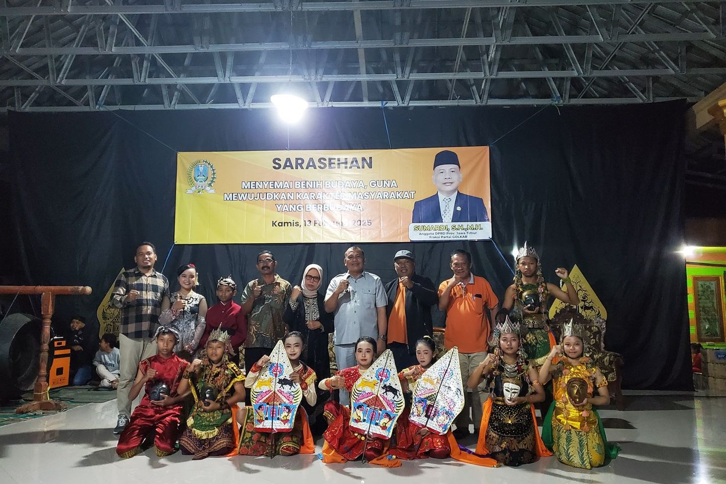 Anggota DPRD Jatim Sumardi Ajak Nguri-Nguri Budaya, Ini Harapan Sanggar Jati Duwur Jombang