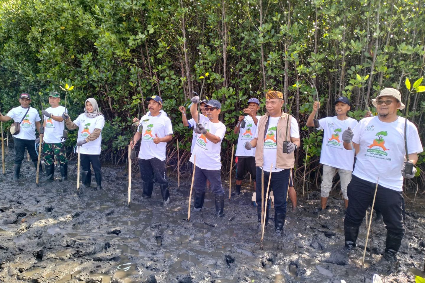 Warga dan PLN Tanam 1.000 Pohon Mangrove di Pantai Gending Probolinggo