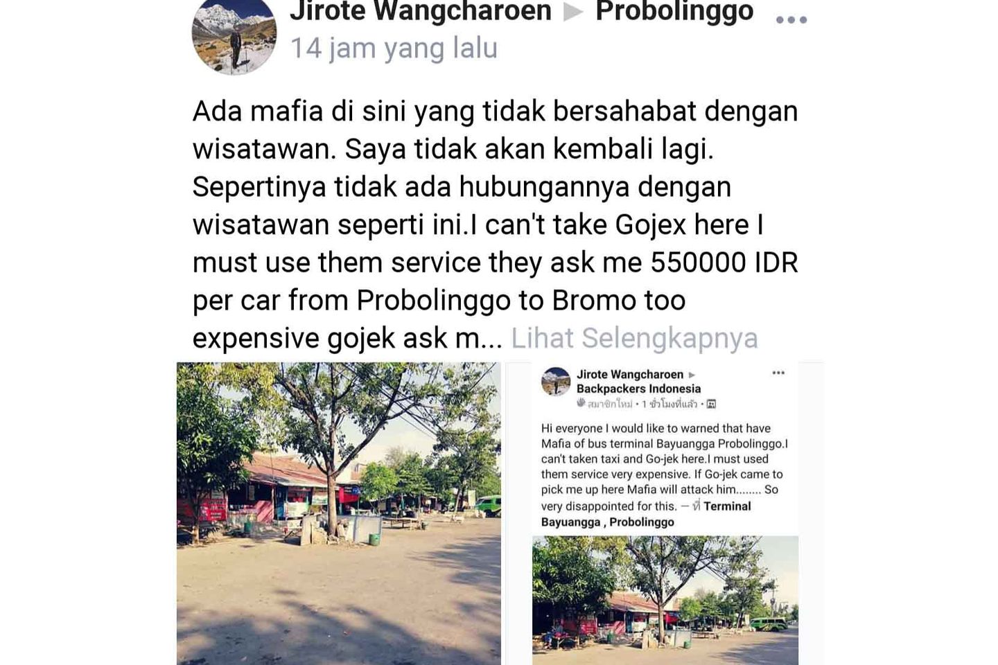 Wisman Asal Thailand Merasa Diperas Saat ke Bromo