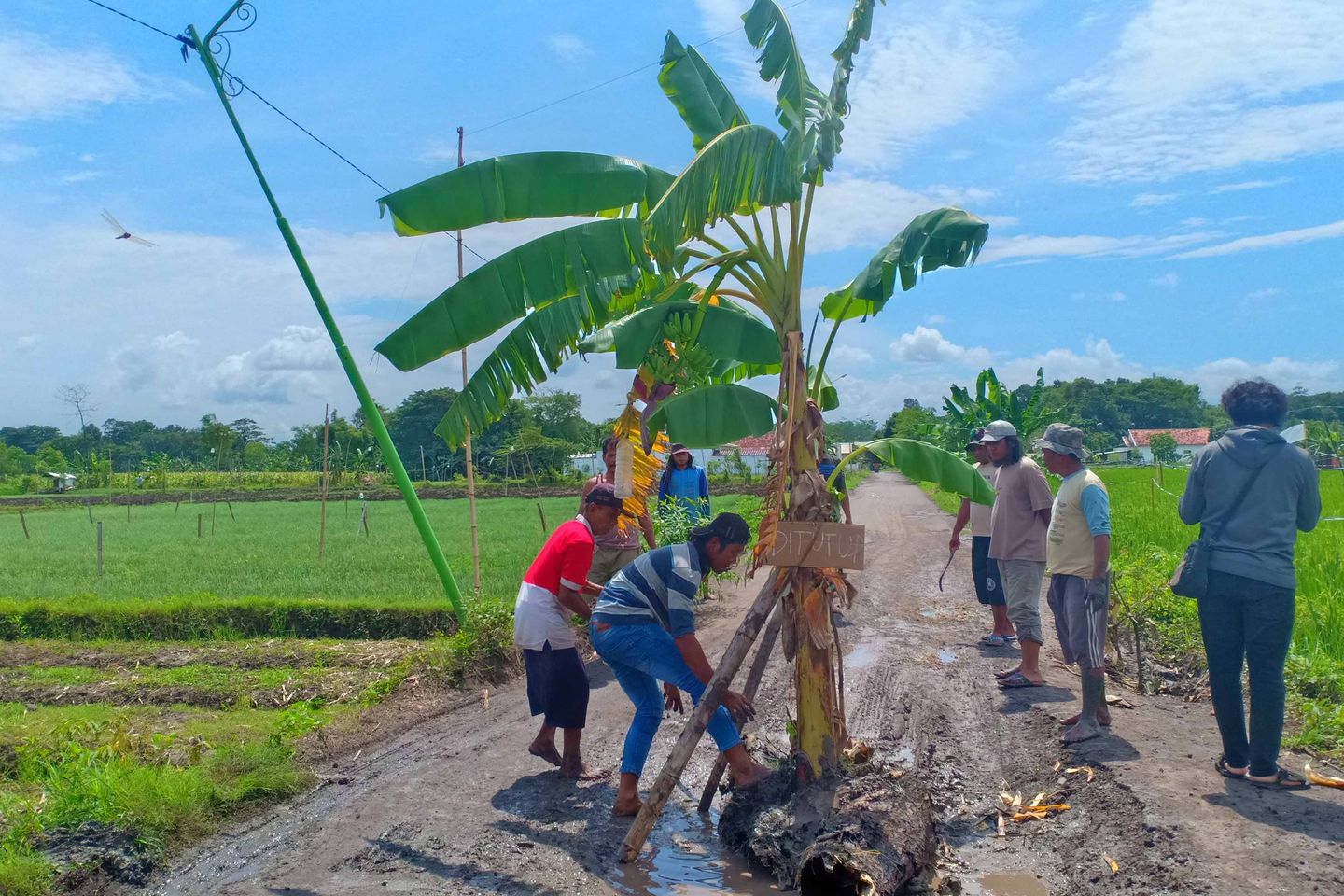 Jalan Utama Menuju Kota Probolinggo Rusak