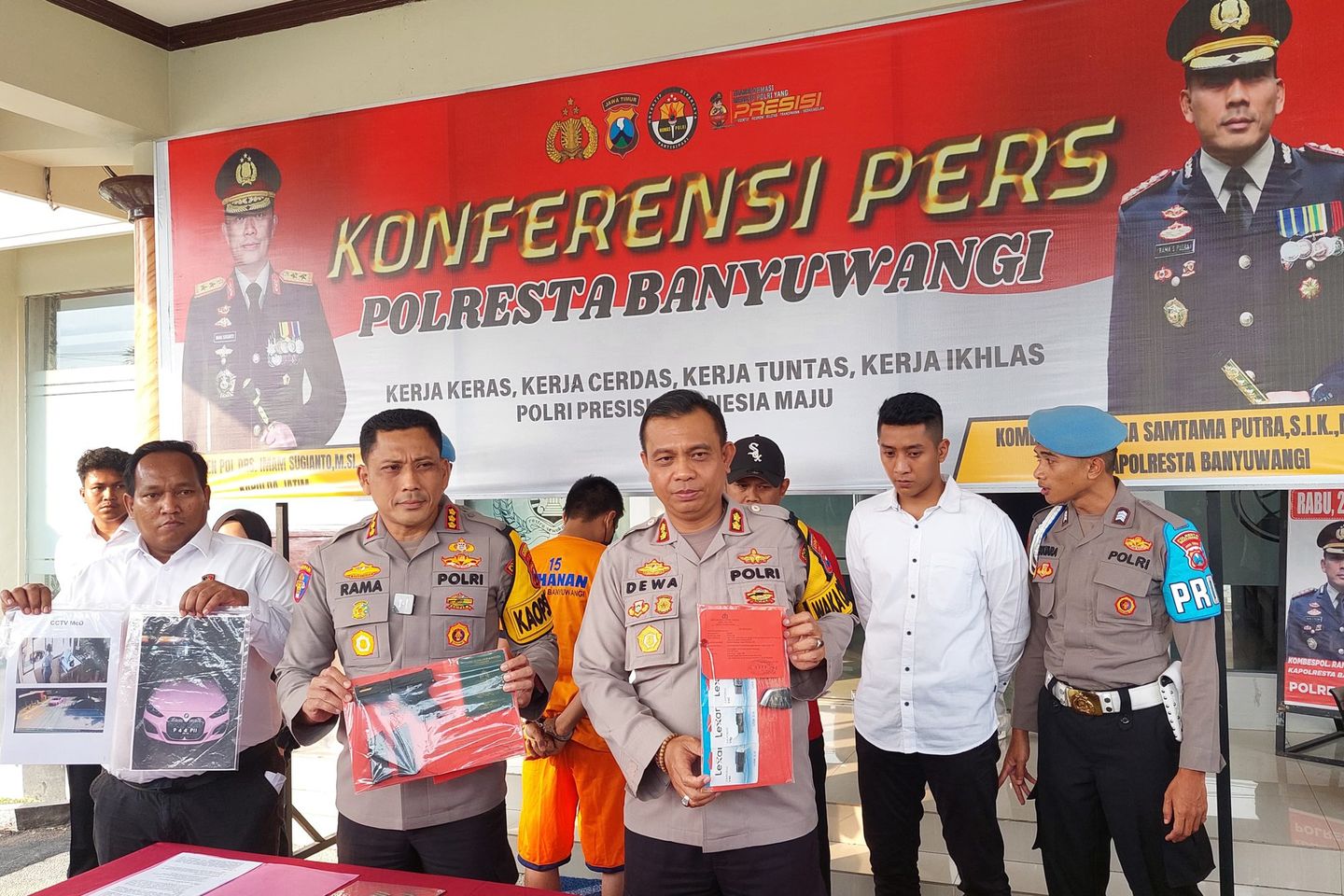 Kontraktor Pelaku Penodongan Senpi pada Jukir di Banyuwangi Jadi Tersangka