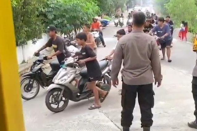 Diduga Hendak Balap Liar, Puluhan Pemuda Diamankan ke Polsek Dawarblandong