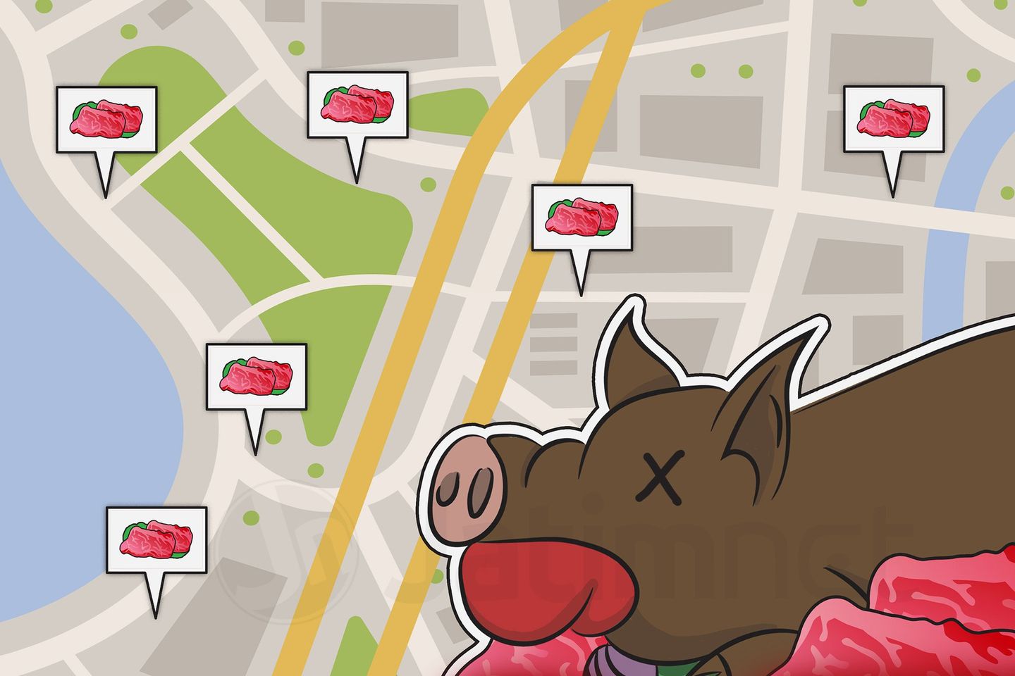 Pengawasan Distribusi Daging Celeng Pakai GPS