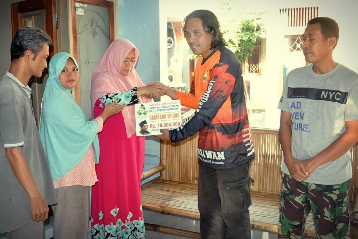 Gusdurian Bantu Korban Tragedi Wamena Asal Lumajang