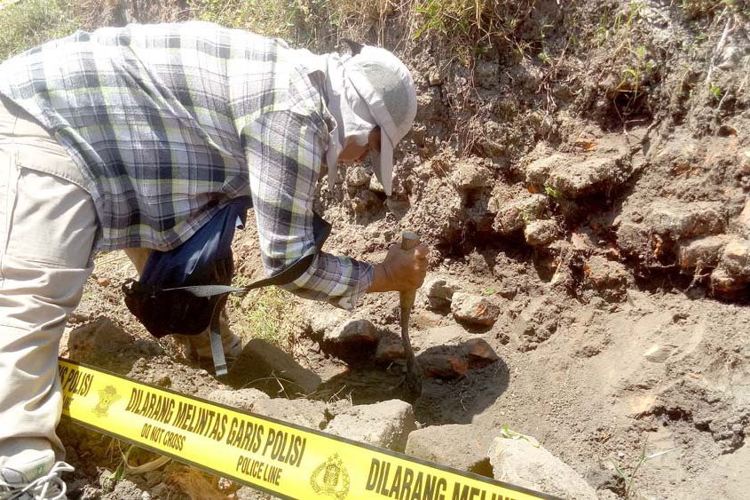 Lokasi Penemuan Arca Kepala Kala Diduga sebagai Pusat Bangunan Candi