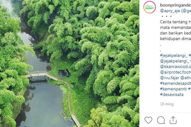 Kemarau, Paling Asyik Berwisata ke Boon Pring Andeman Malang
