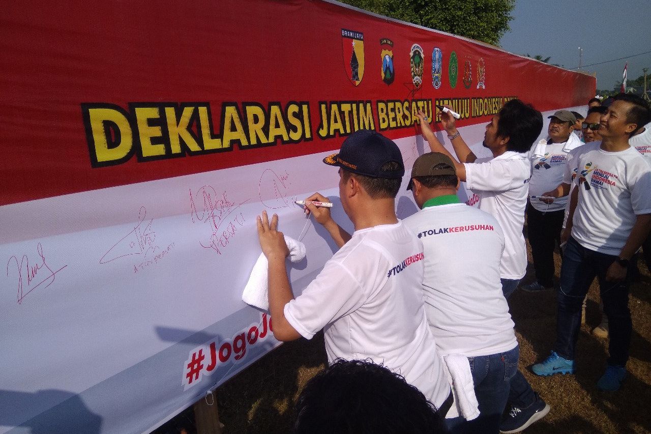 Forkopimda Madiun Ajak Deklarasi Tolak Kerusuhan Pasca Pemilu