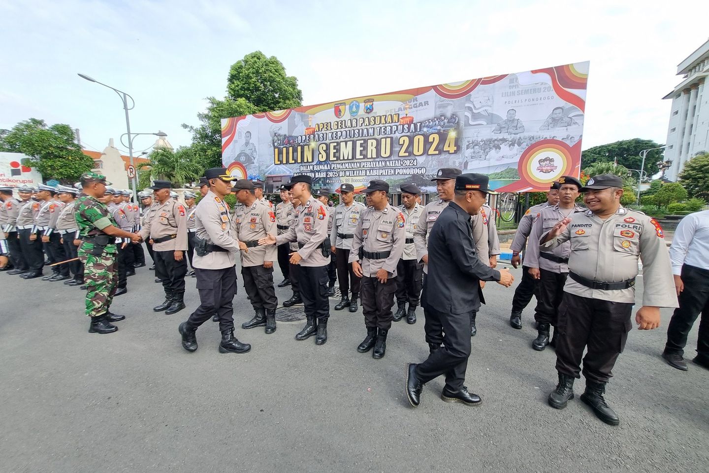 Amankan Nataru, Polres Ponorogo Dirikan Satu Pos Pelayanan dan Empat Pos Pengamanan