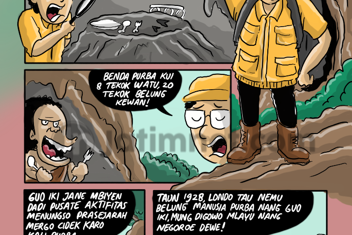 Ada Sendok Purba di Gua Lowo Ponorogo