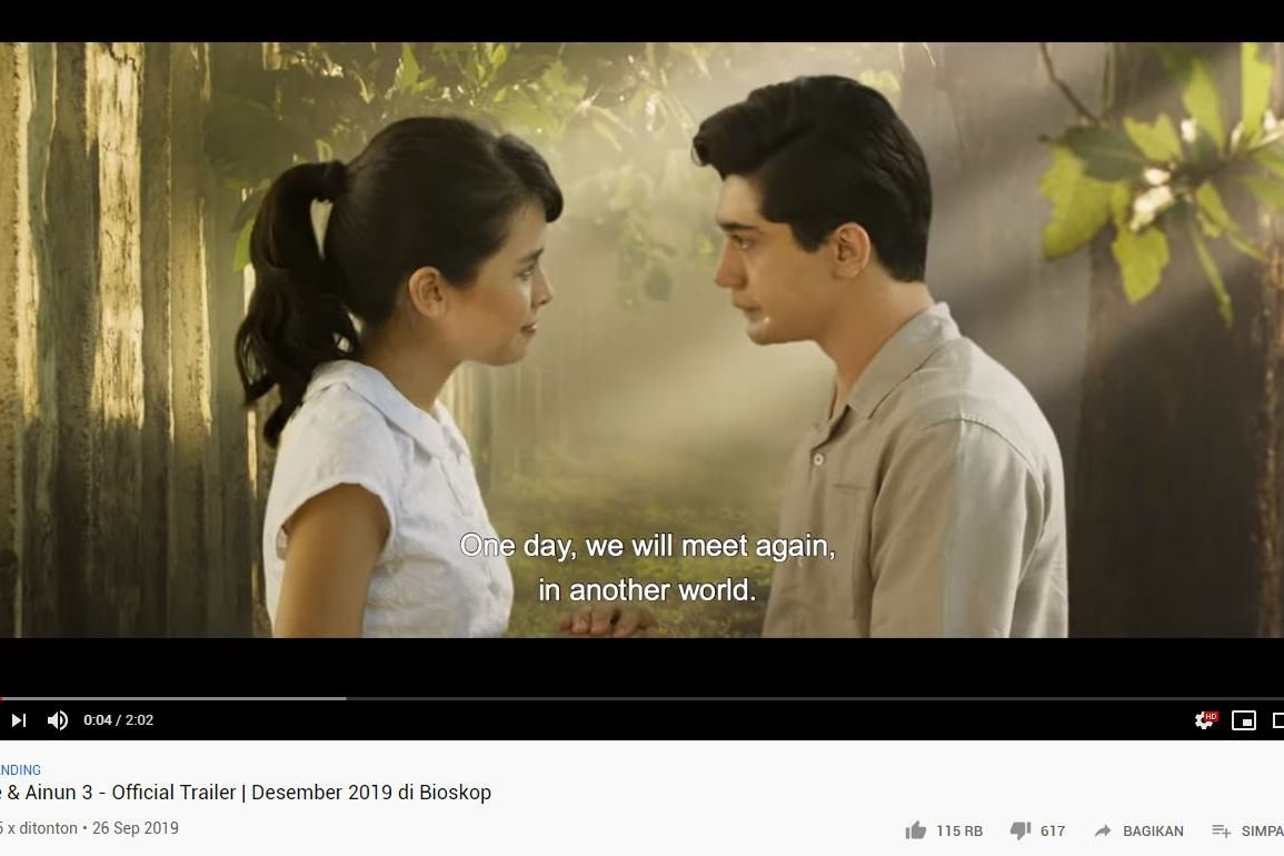 Tayang Dua Hari, Trailer Habibie dan Ainun 3 Masuk Trending Youtube