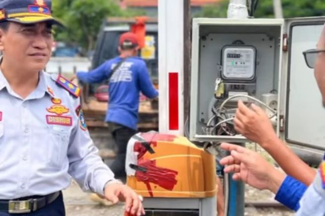 Kecepatan Laju Kereta Api Ditambah, Dishub Lamongan Kontrol Seluruh Perlintasan Sebidang