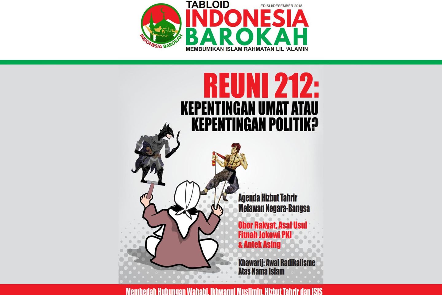 Sekilas Konten Tabloid Indonesia Barokah yang Beredar