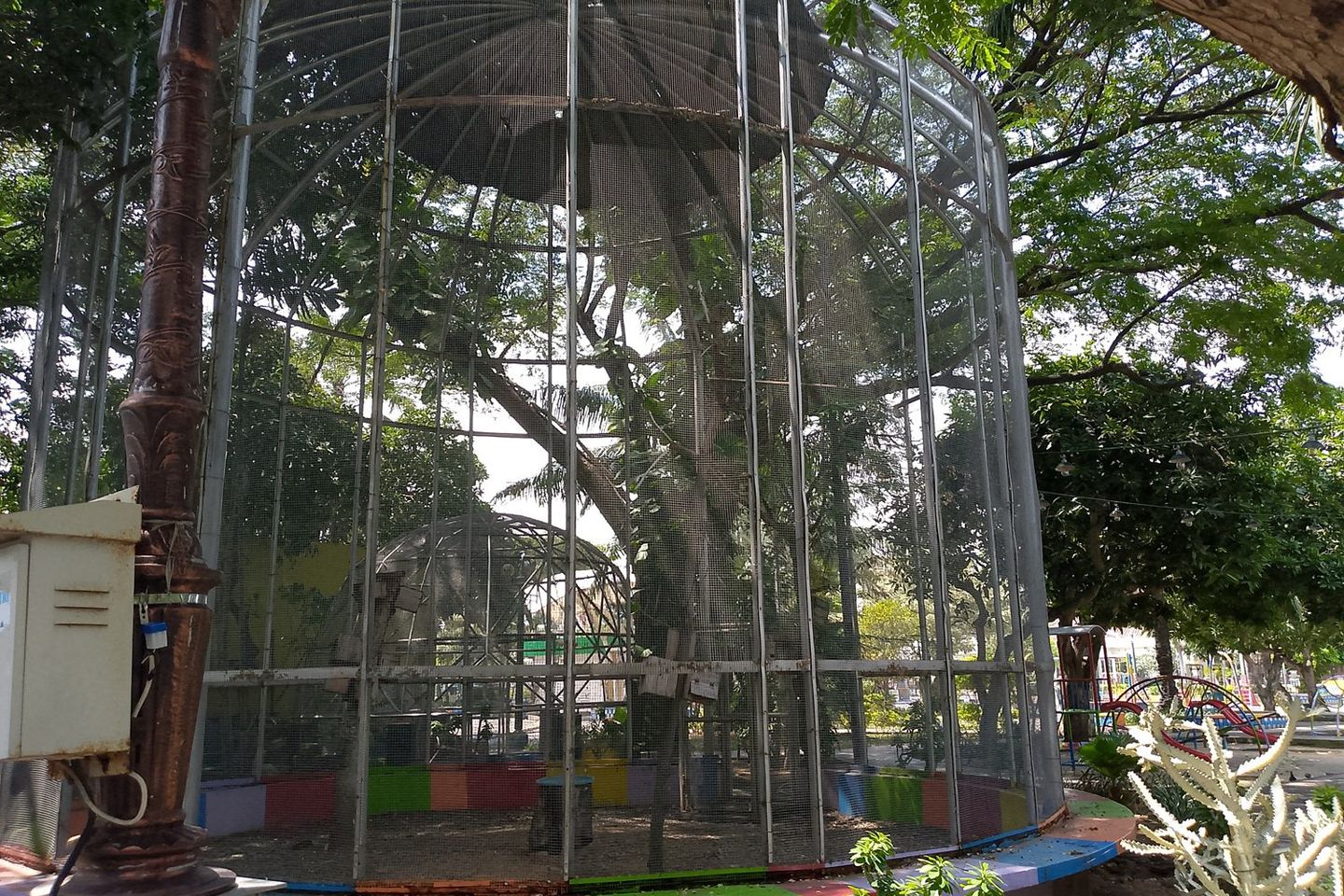Sempat Bolong dan Lepas, DLH Segera Isi Aviari di Alun-Alun Lamongan dengan Burung
