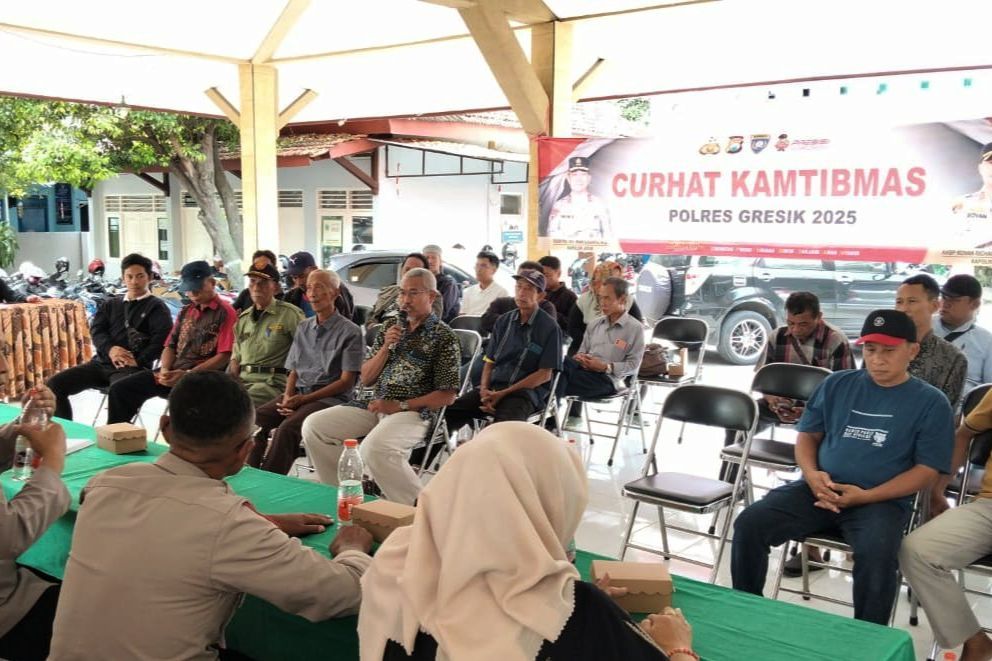 Jum’at Curhat Polres Gresik, Warga Minta Balap Liar Ditertibkan dan CCTV Diperbanyak