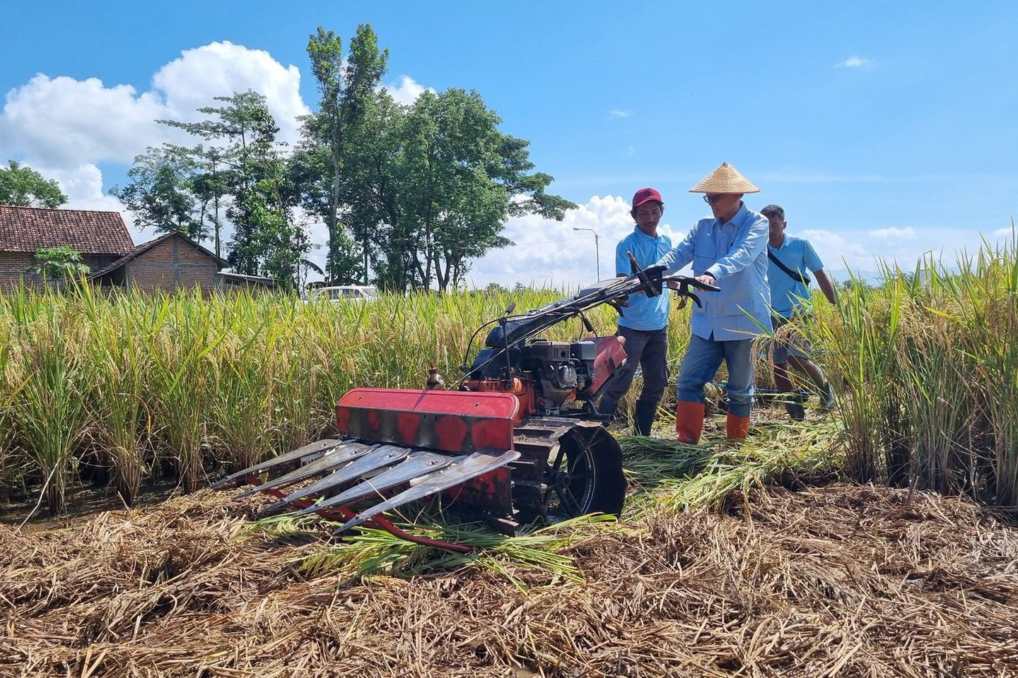 Modernisasi Alat Pertanian, 80 Kelompok Tani di Ponorogo Terima Mesin Panen Padi
