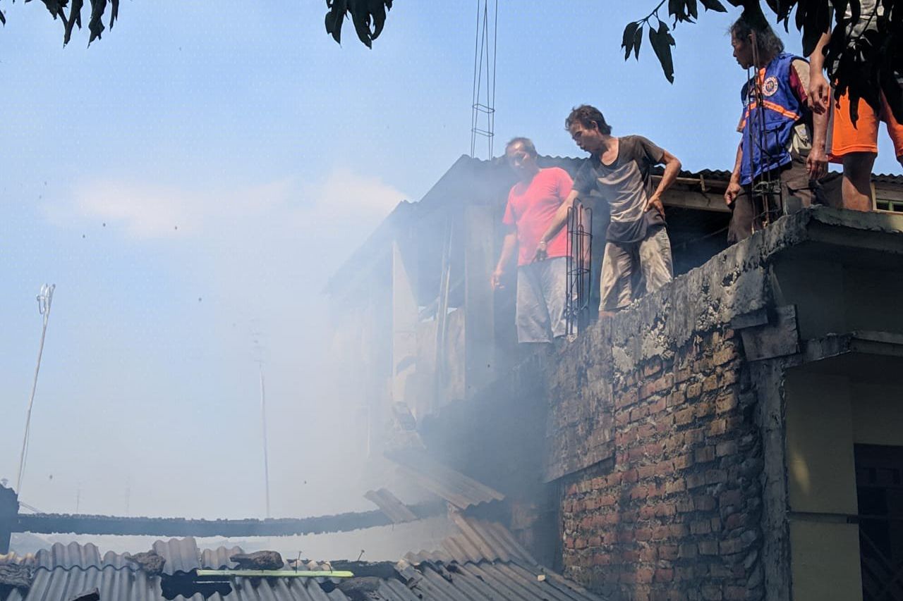 Satu Rumah di Cakarayam Mojokerto Ludes Terbakar
