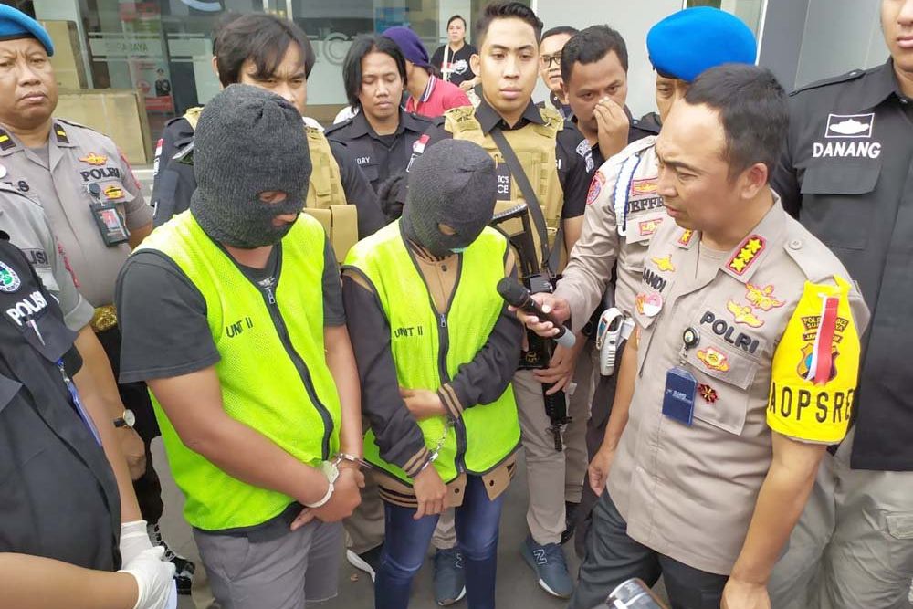 Pasutri Bandar Narkoba Sidoarjo Ditangkap Polrestabes Surabaya