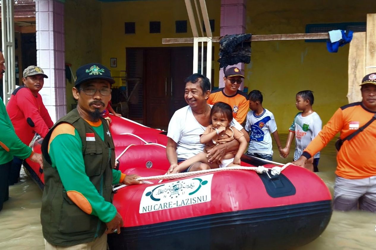 Kali Lamong Meluap, Banjir Rendam 16 Desa di Empat Kecamatan di Gresik