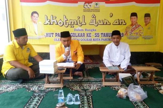 Peringati HUT Ke 55, Golkar Kota Pasuruan Khataman Alquran
