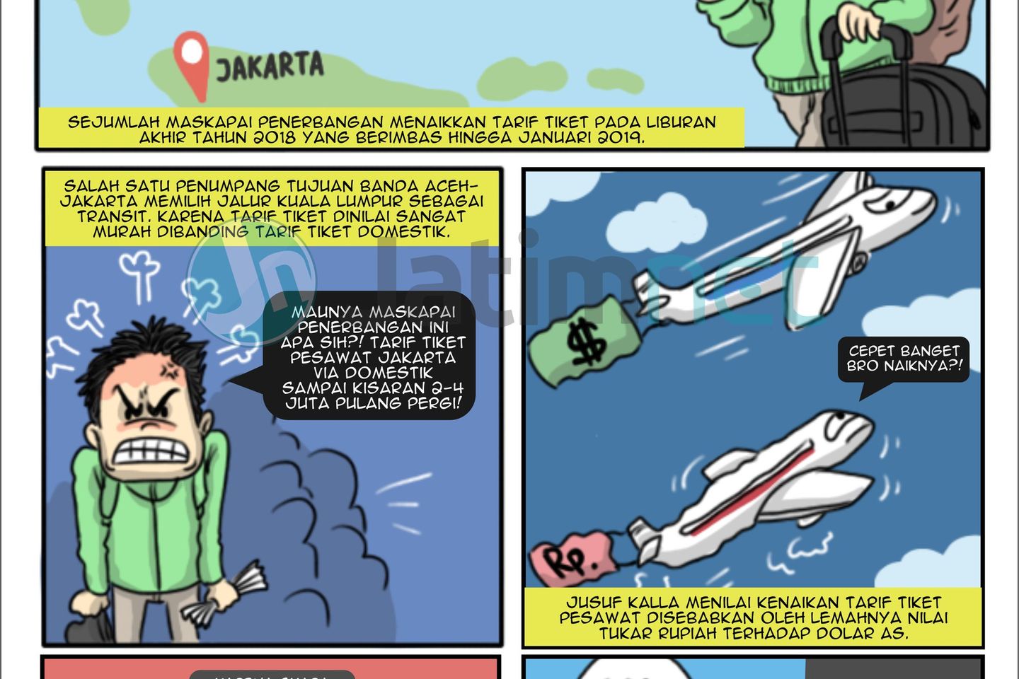 Naik Harga Tiket Penerbangan