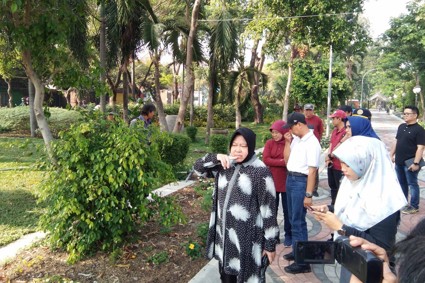 Bangun Taman, Risma Ingin Turunkan Polusi Udara Surabaya