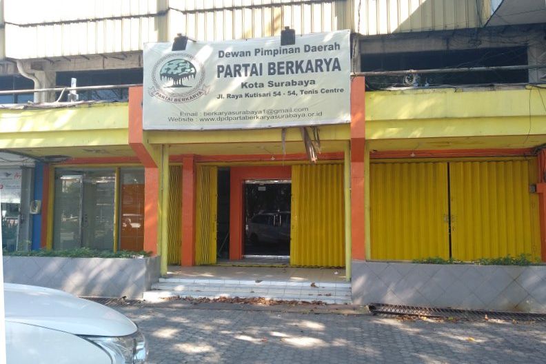 Dibobol Penjaganya, Kantor Partai Berkarya Kini Kosong dan Tak Terkunci