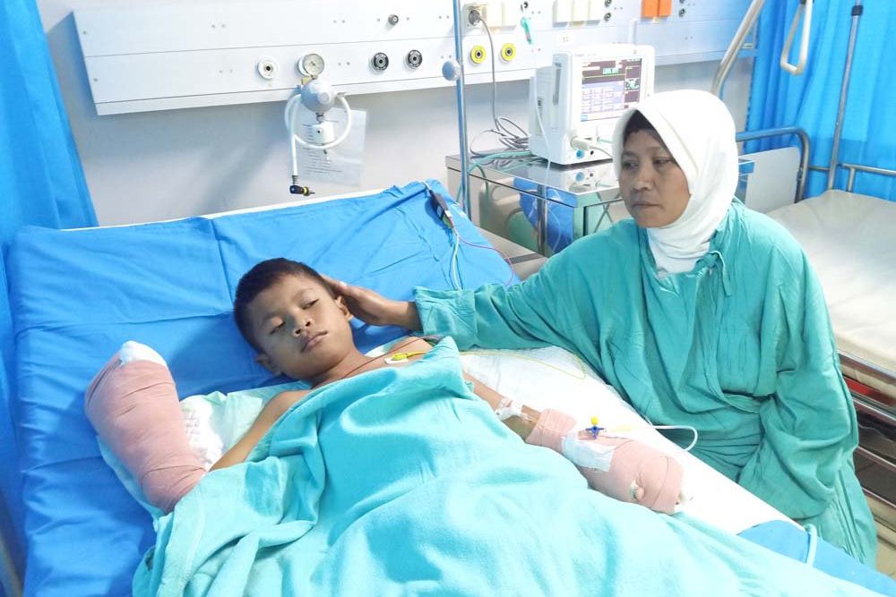 Kulit Bocah Tuban Terbakar Enam Persen Diduga Terkena Limbah B3