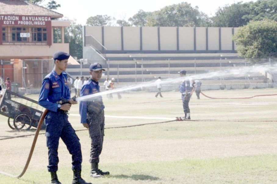 Setelah Dipakai Acara Semipro Rumput Stadion Bayuangga Rusak Mengering