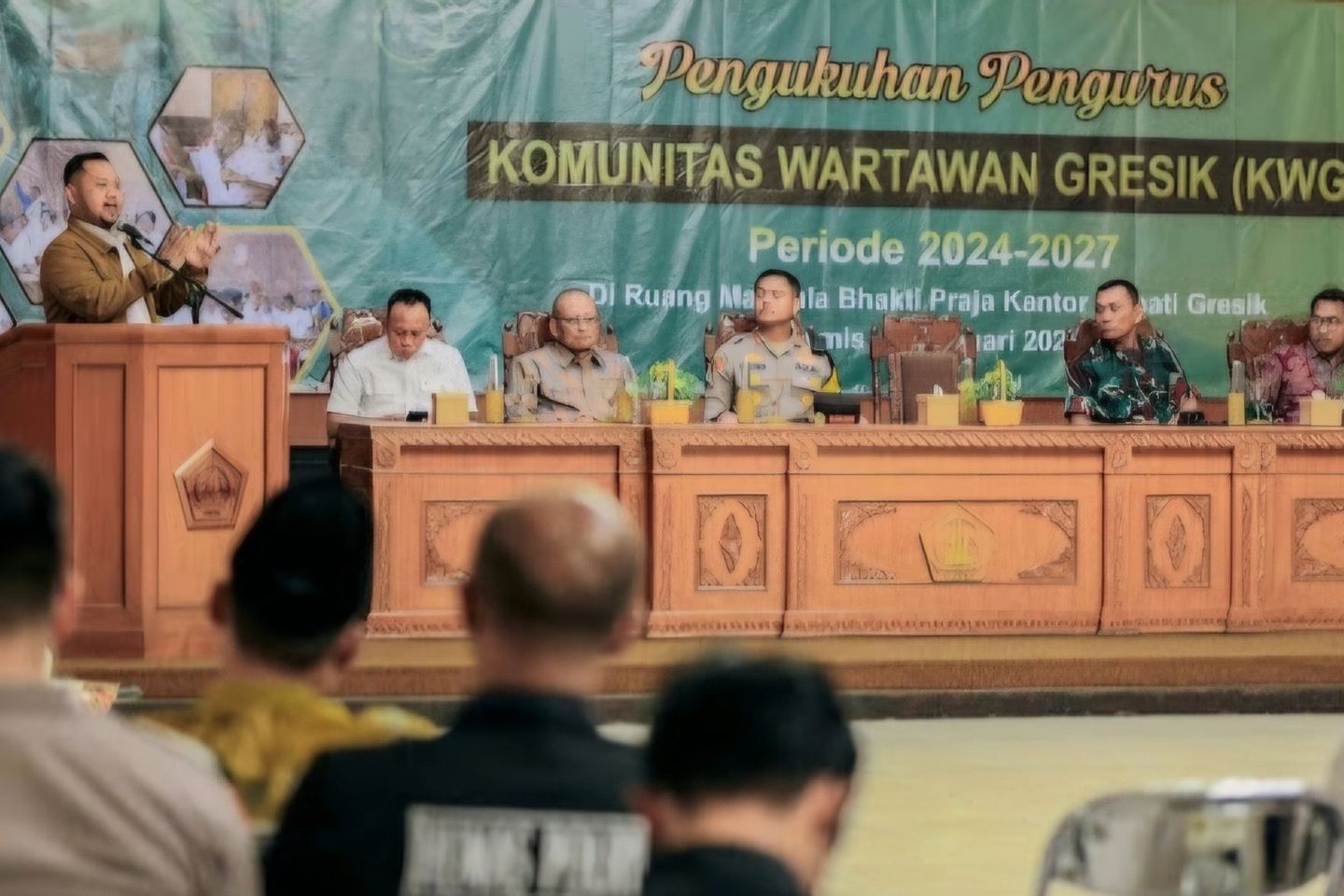 Pengukuhan Pengurus dan Anggota KWG, Bupati Gresik Ajak Kolaborasi Bangun Kemajuan Gresik 