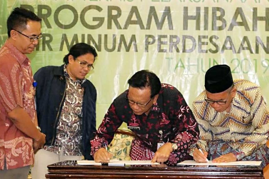 2019, Gresik Terima Hibah Air Minum Perdesaan 1.300 SR