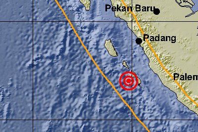 Gempa 6.0 SR Guncang Kepulauan Mentawai