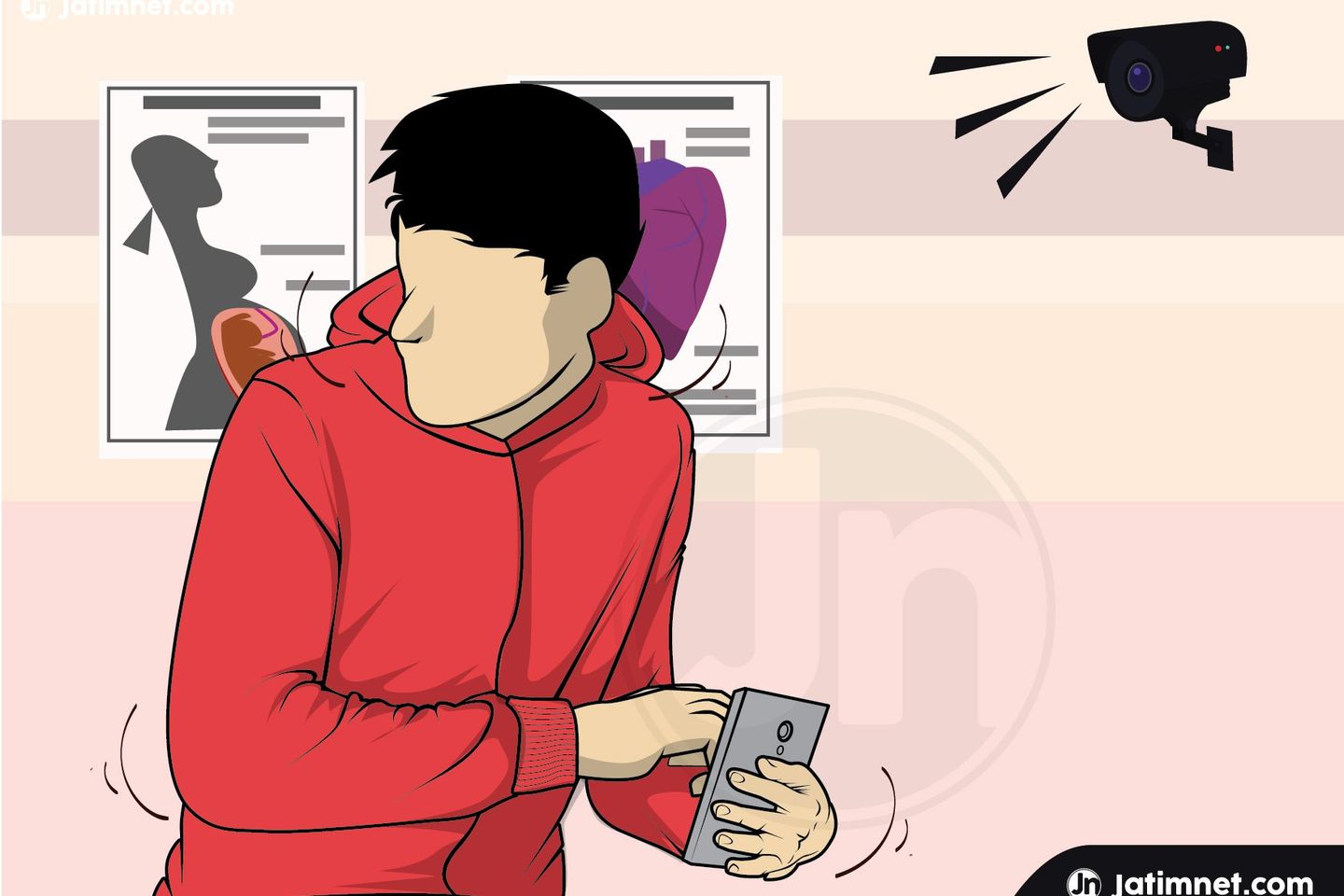 Aksi Nelayan Curi Ponsel Pasien Puskesmas Paiton Probolinggo Terekam CCTV