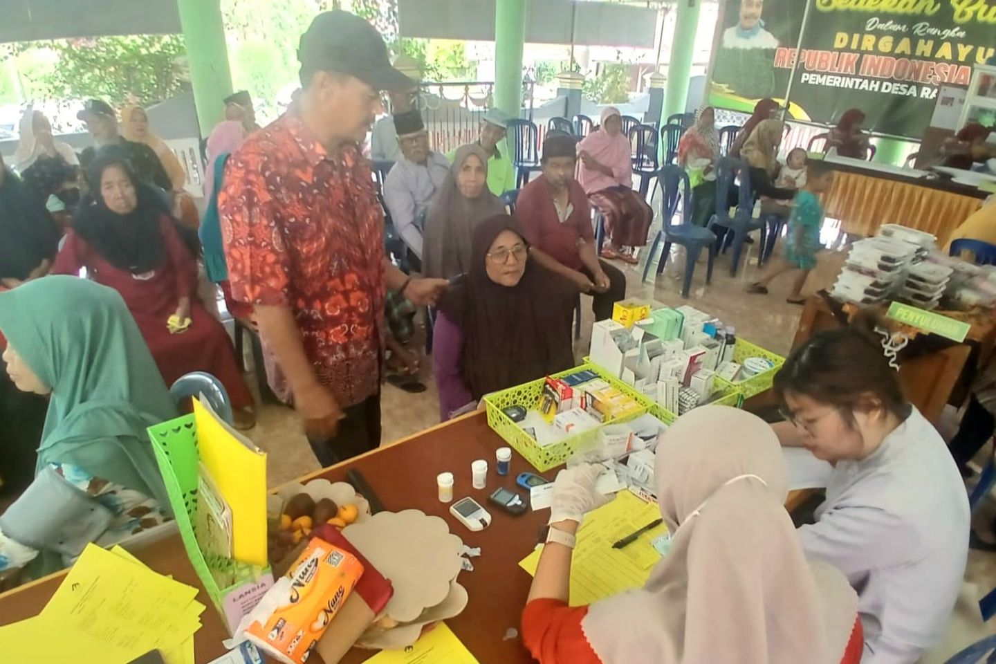 Wujudkan Desa Sehat, Pemdes Racikulon Gelar Pemeriksaan Kesehatan Gratis Setiap Bulan