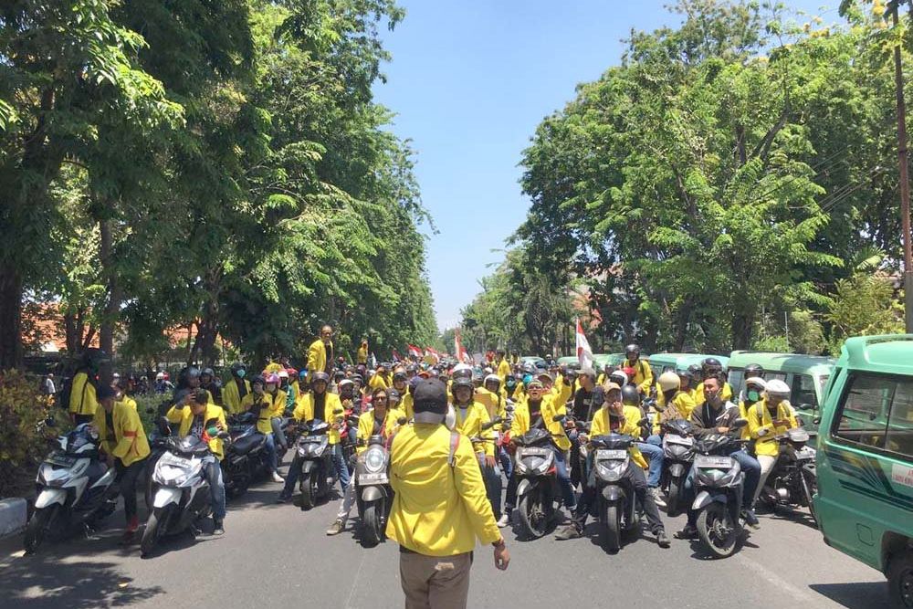 Universitas Tidak Mendukung, 400 Mahasiswa Ubhara Tetap Ikut Unjuk Rasa