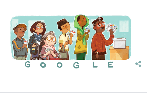 Google Bikin Doodle Pemilu 2019 di Indonesia