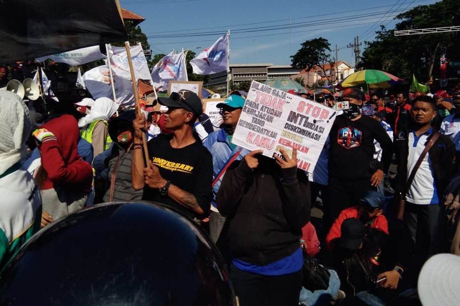 Buruh Tuntut Perda Sistem Jaminan Pesangon Masuk Prolegda DPRD Jatim