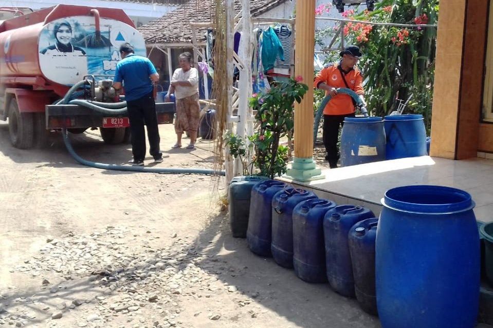 BPBD Probolinggo Terus Distribusikan Air Bersih ke Daerah Terdampak Kekeringan