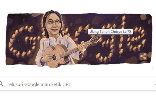Google Doodle Tampilkan Karikatur Chrisye di Hari Ulang Tahunnya