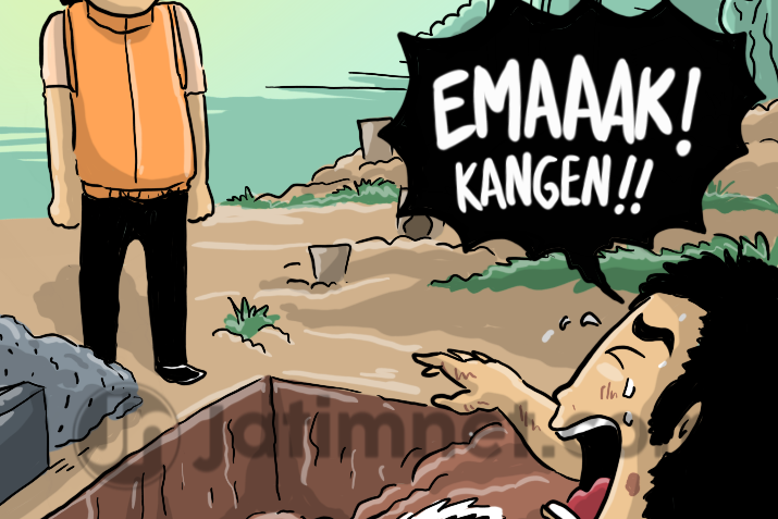 Karena Rindu, Anak Gali Kubur Ibu