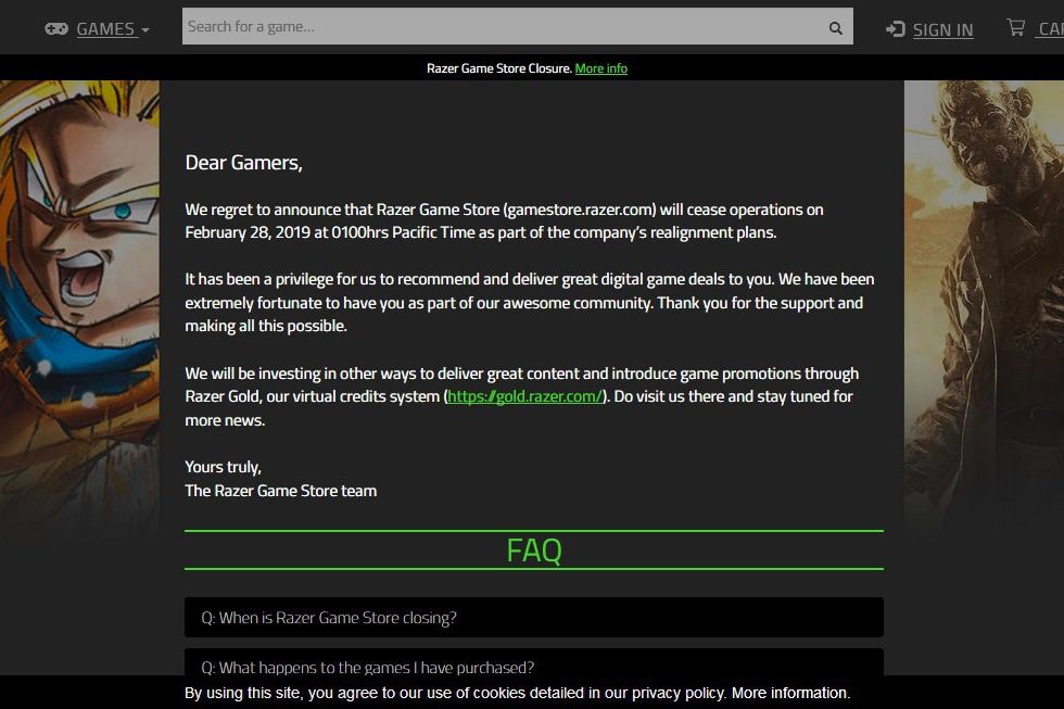Belum Genap Setahun, Toko Game Razer Tutup