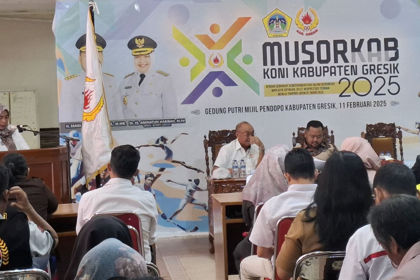 Aklamasi, Anis Kembali Pimpin KONI Kabupaten Gresik