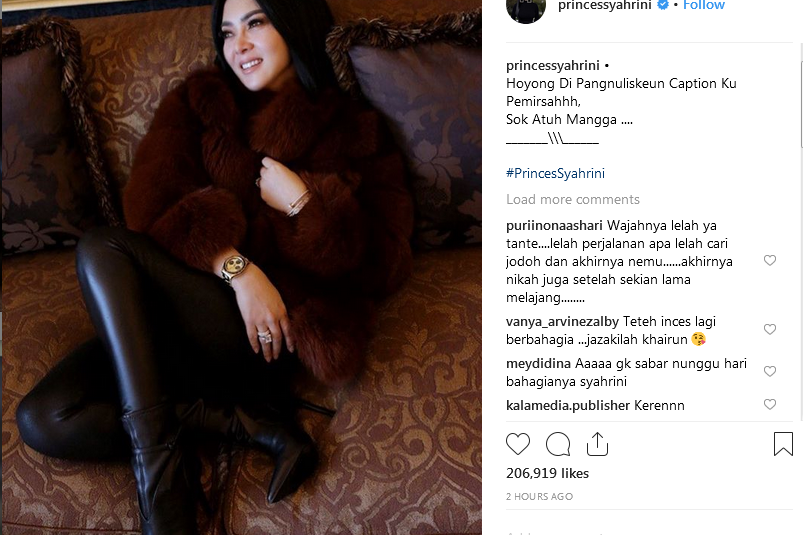 Permintaan Syahrini Pada Netizen Di Instagramnya